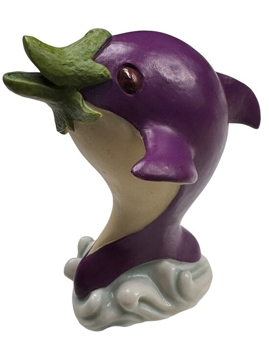 Enesco Other - Enesco Home Grown 2007 Eggplant Purple Porpoise #4008129 Resin Retired Rare Gift